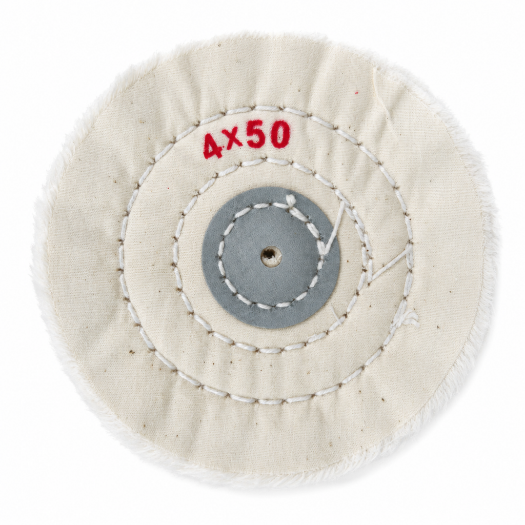 White Cloth Wheel 4*50